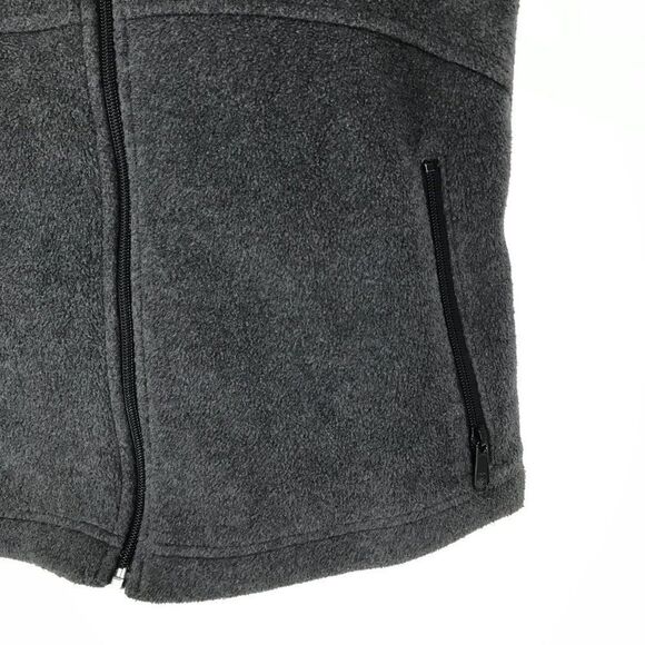 Columbia Full Zip Fleece Vest Women’s Size Medium Gray Pockets Outdoor Winter - Picture 2 of 13